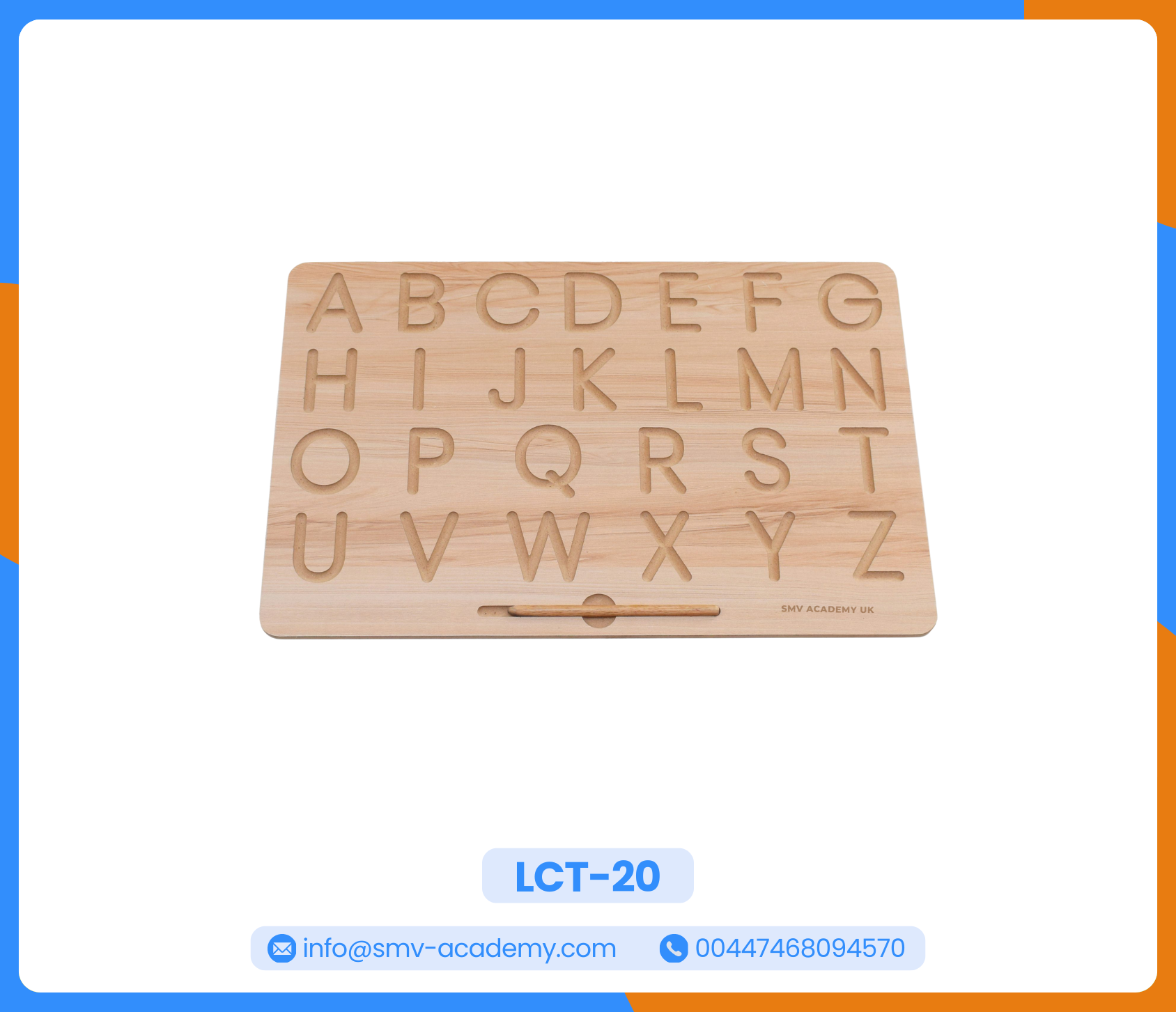 لوحة تتبع الحروف الانجليزية الكبيرة - English Alphabets Tracing Board: Uppercase